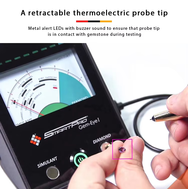 Smartpro Gem-eye I Diamond & Gemstone Tester with Metal Detecting for Jewelry Appraisal